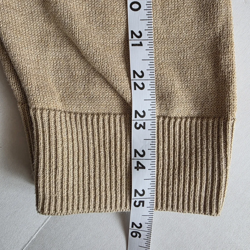 Old Navy XL Tan Henley Lightweight Knit Cozy Sweater Minimal Classic Neutral
